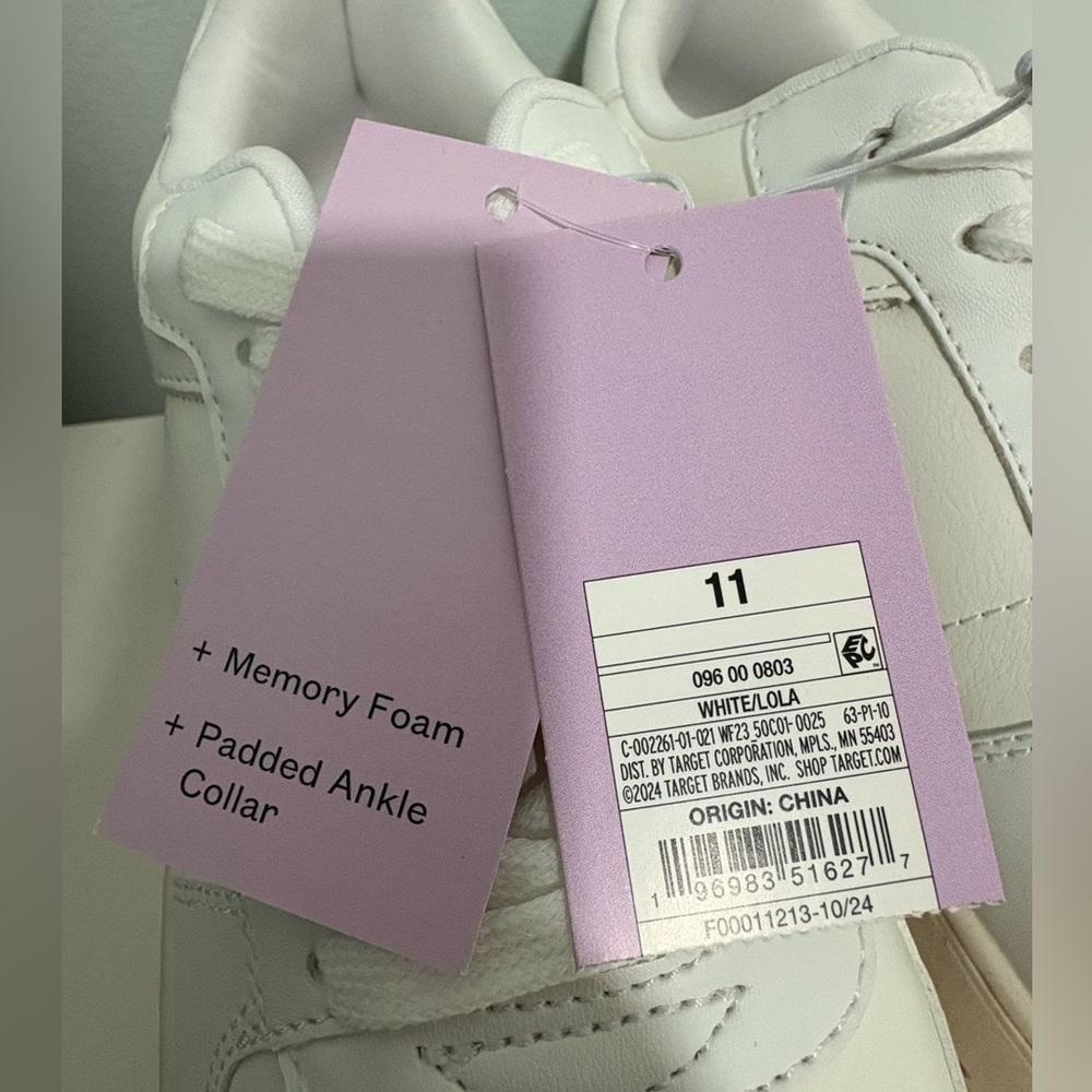 WILD FABLE | Lola Sneakers | White | Memory Foam | NEW | Women’s Size 11 | - Picture 7 of 10